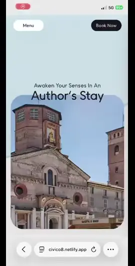 Il sito di Civico 8 su smartphone