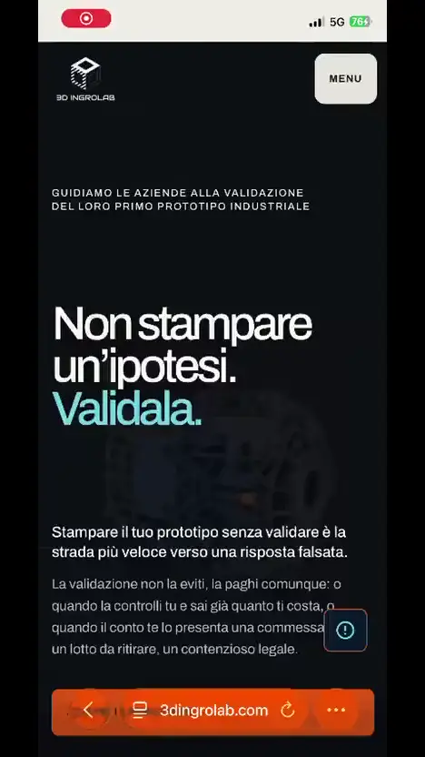 Il sito di Ingrolab su smartphone